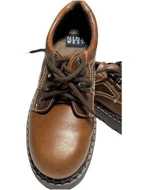Women’s Vintage 90s Nine West Resolute Chunky Leather Platform Oxfords Size 7M